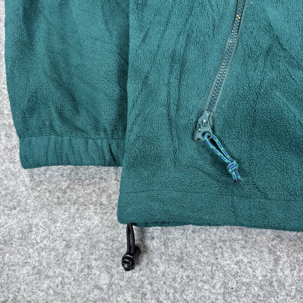 Vintage Columbia Fleece Jacket Men’s Large Green Full Zip Coat Warm Outdoor - Picture 4 of 8